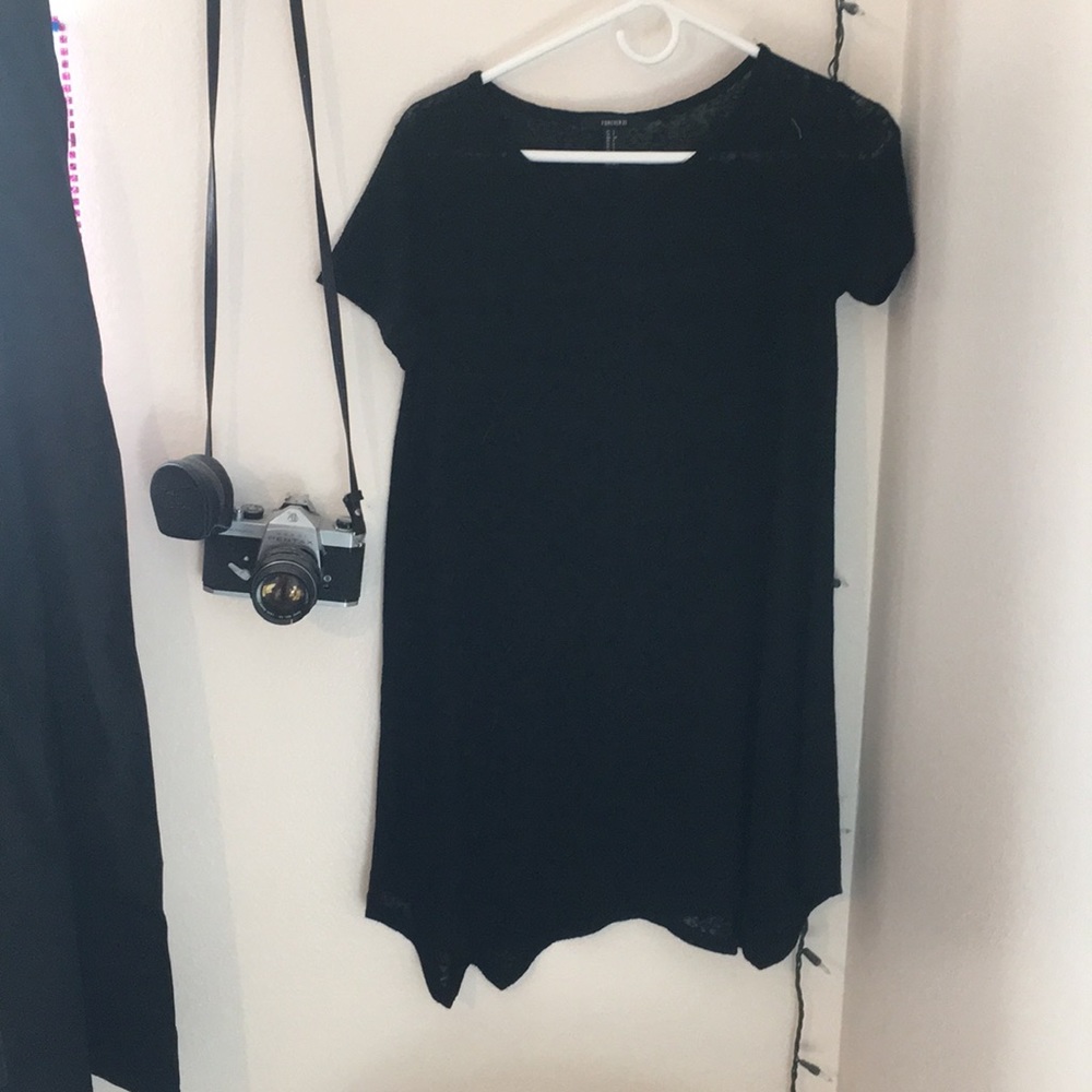 Black t-shirt dress